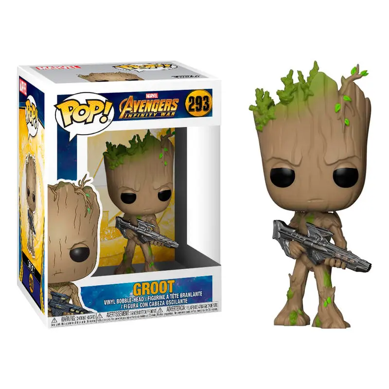 Rotaļlietas | Figurki - Postać POP Marvel Avengers Infinity War Teen Groot z bronią