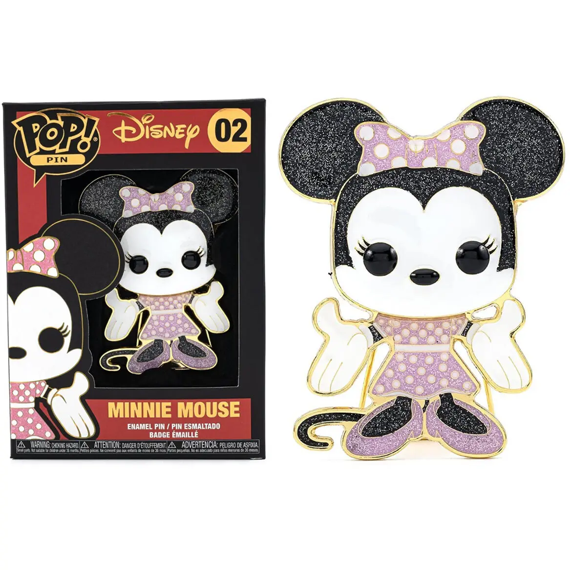 Igrače | Figurice - Disney Minnie duża emaliowana szpilka POP 10cm