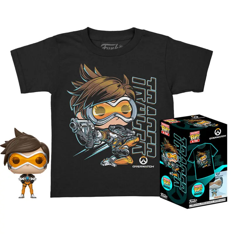 Igrače | Figurice - FUNKO POCKET POP & TEE: OVERWATCH - TRACER - (KD)