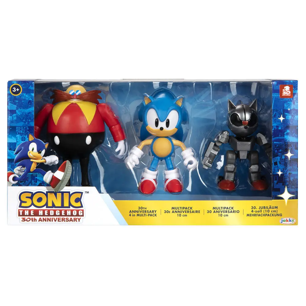 Rotaļlietas | Figurki - Sonic The Hedgehog 30th Anniversary pack 3 figurki 10cm