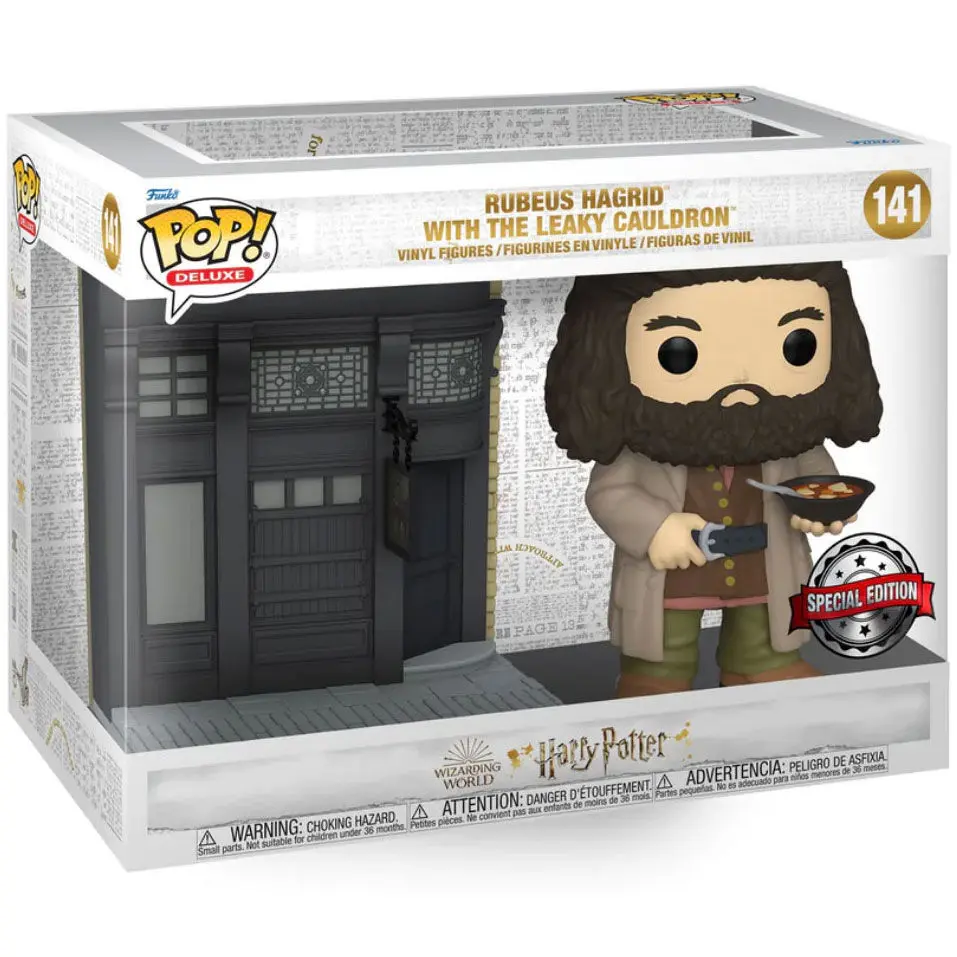 Rotaļlietas | Figurki - Figurka POP Harry Potter Ulica Pokątna Rubeus Hagrid Nieszczelny Kocioł Ekskluzywny