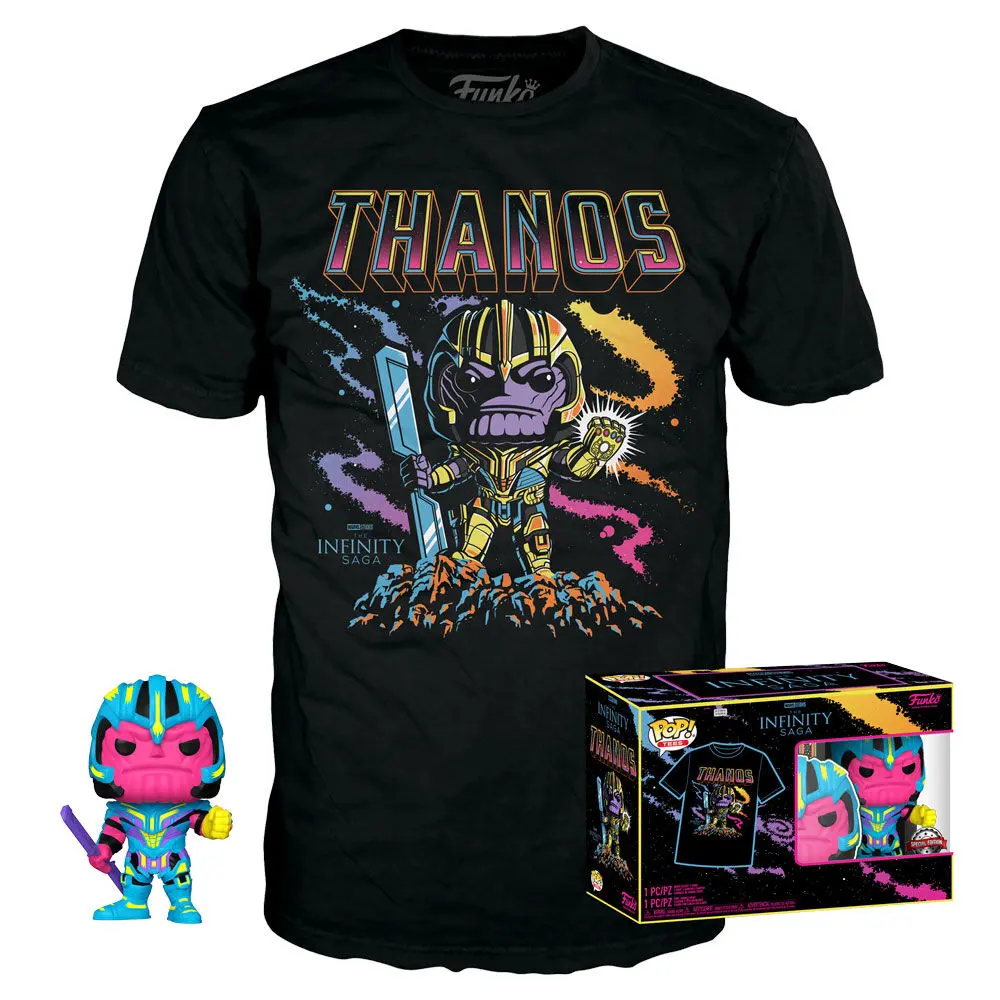 Rotaļlietas | Figurki - Komplet figurek POP & Tee Marvel Infinity Saga Thanos Exclusive