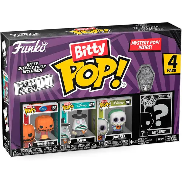 Toys | Figures - Blister 4 figures Bitty POP Disney Nightmare Before Christmas Pumpkin King