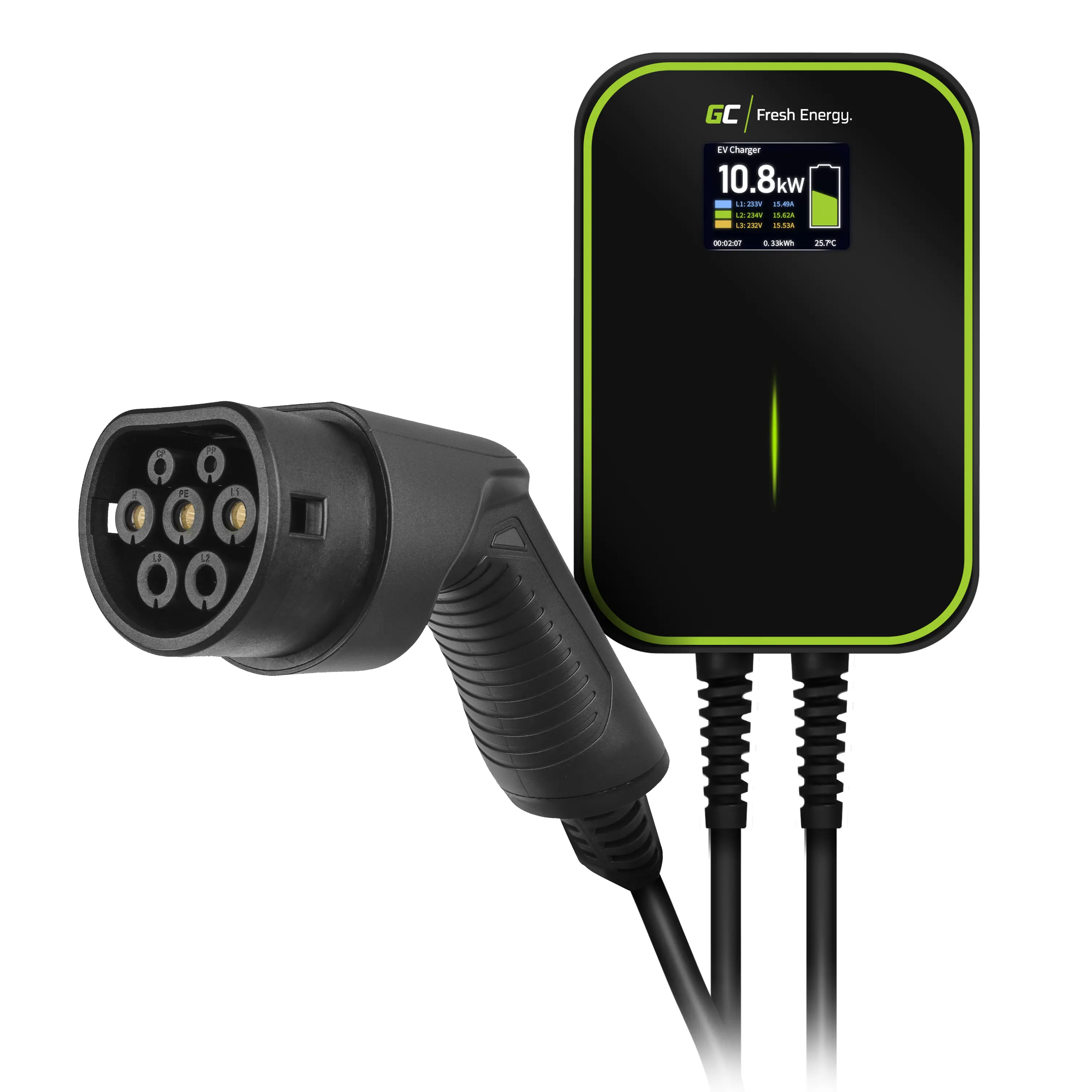 Caricabatterie da muro e da auto + GREENCELL + EV14
