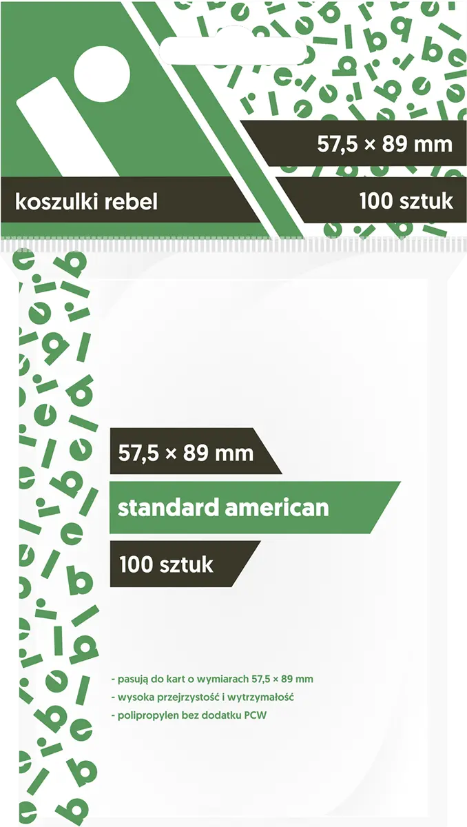 Games | Bordspellen - Koszulki Standard American 57,5x89 (100pcs) REBEL